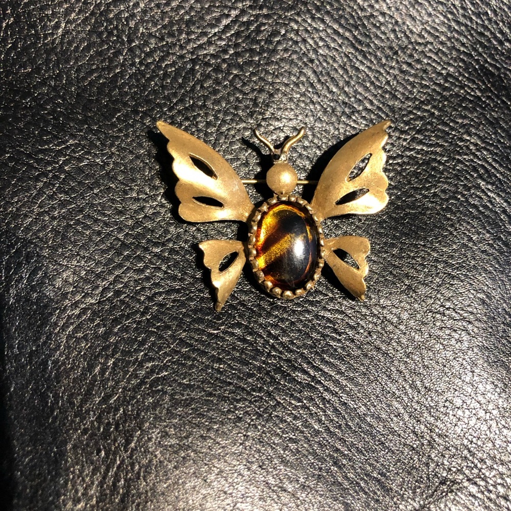 Vitage butterfly brooch